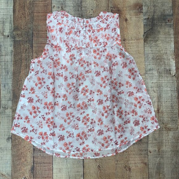 Pink Floral Blouse with Neckline Detail - Picture 3 of 4